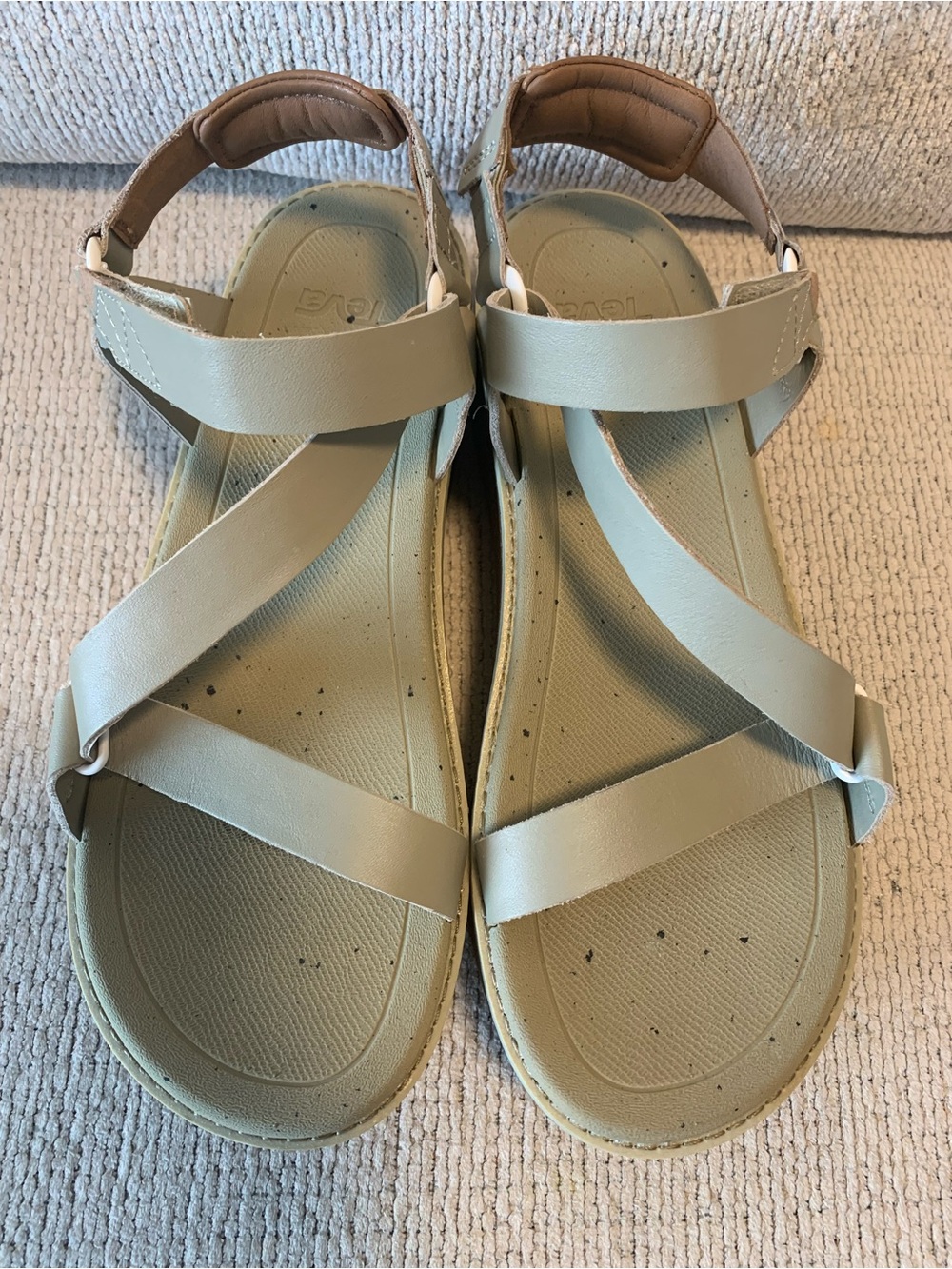 Teva Madera Wedge Eucalyptus Strappy Outdoor Sandals Size 10